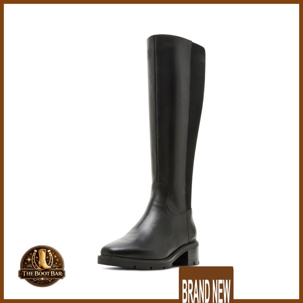 Knee-High Waterproof Boots Block Heel Faux-Fur Lined Chic Winter Footwear